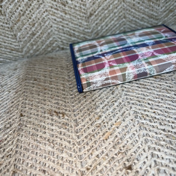 🌈Coach Madras Fabric Passport Cover/Cade🌈 - Picture 6 of 8
